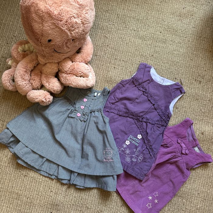 Lot de 3 robes légères été 3 mois