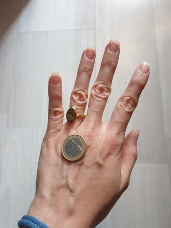 Magnifique bague A vintage réglable