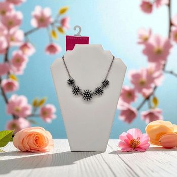 Armand Thiery collier strass et métal neuf