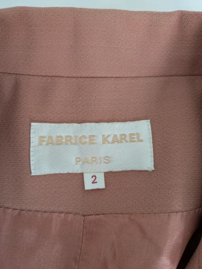 Veste vintage brodée en laine woolmark - Fabrice Karel - taille 40 - photo numéro 7