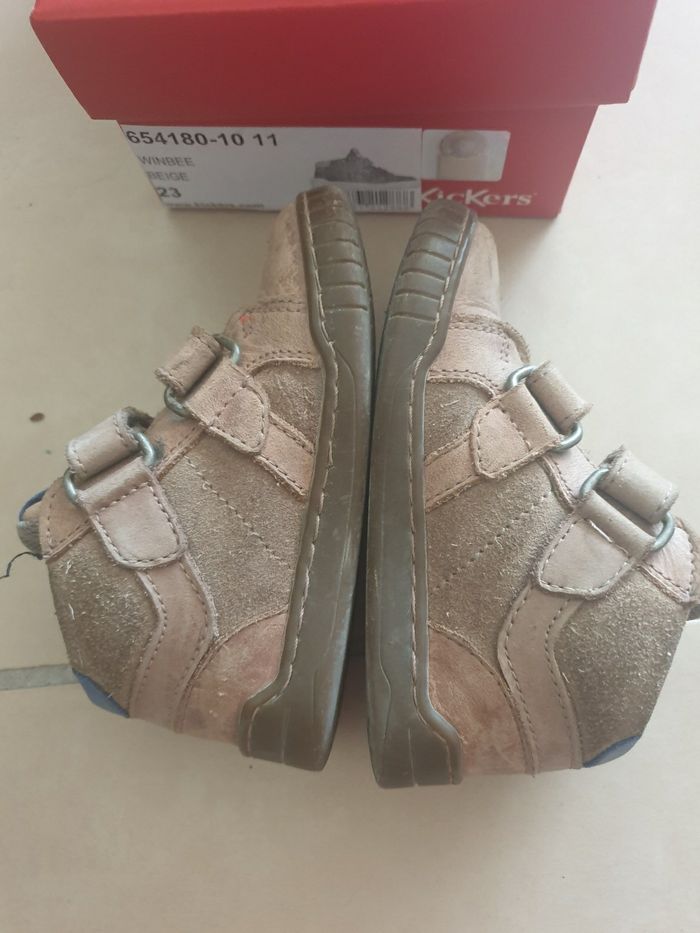 Chaussures Kickers taille 23 garçon hiver cuir - photo numéro 4