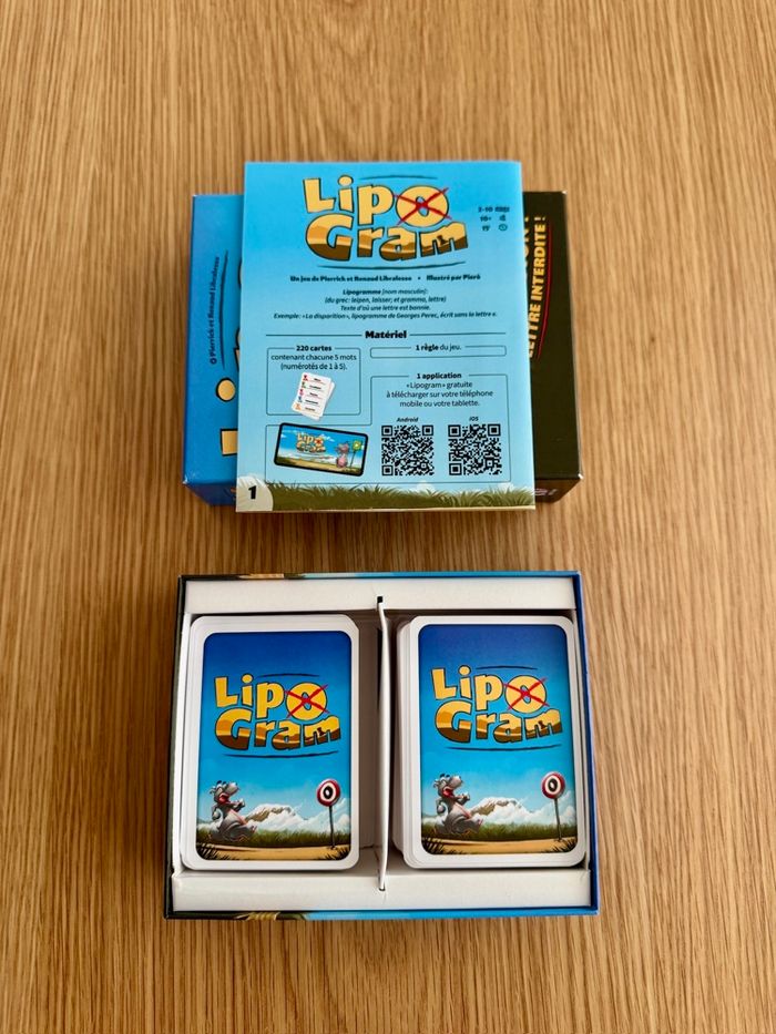 Jeu de cartes Lipogram - photo numéro 4