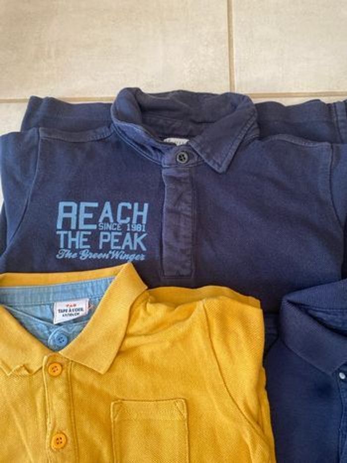 Lot de cinq polos à manches longues pour garçons en taille 4 ans - photo numéro 4