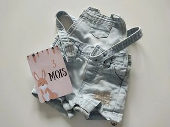 Salopette short taille 3 mois