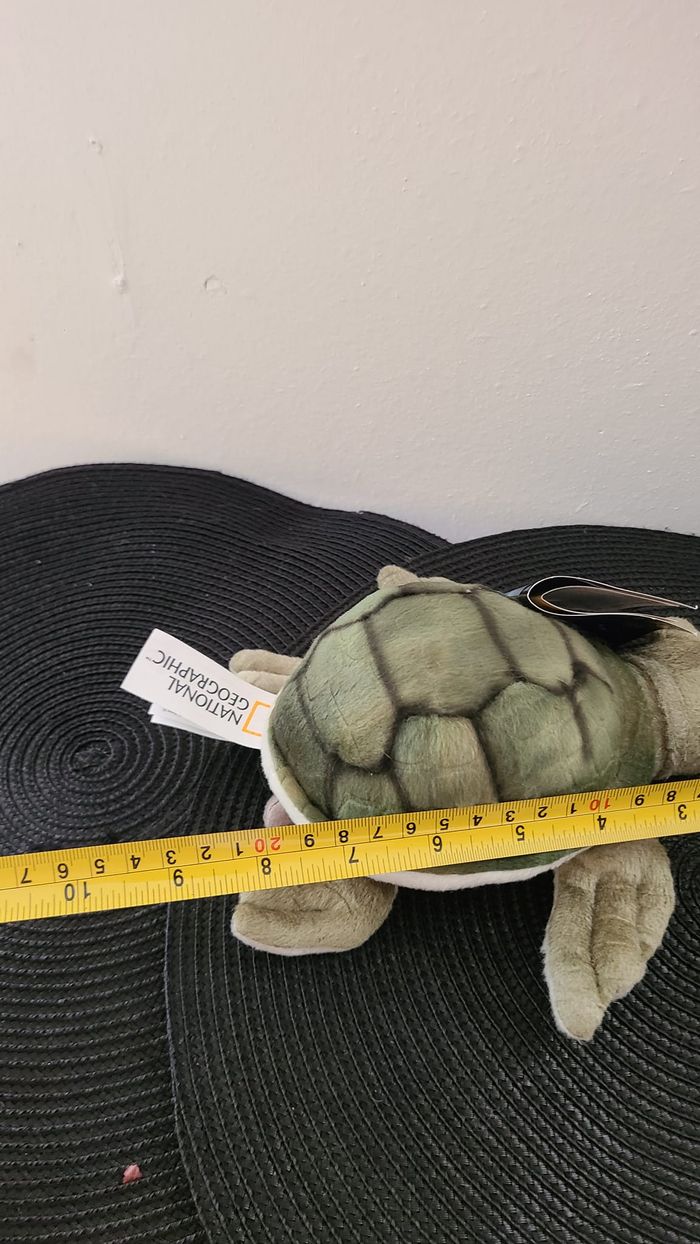 PELUCHE TORTUE NATIONAL GEOGRAPHIC - NEUF AVEC ETIQUETTE - 20 cm - photo numéro 2