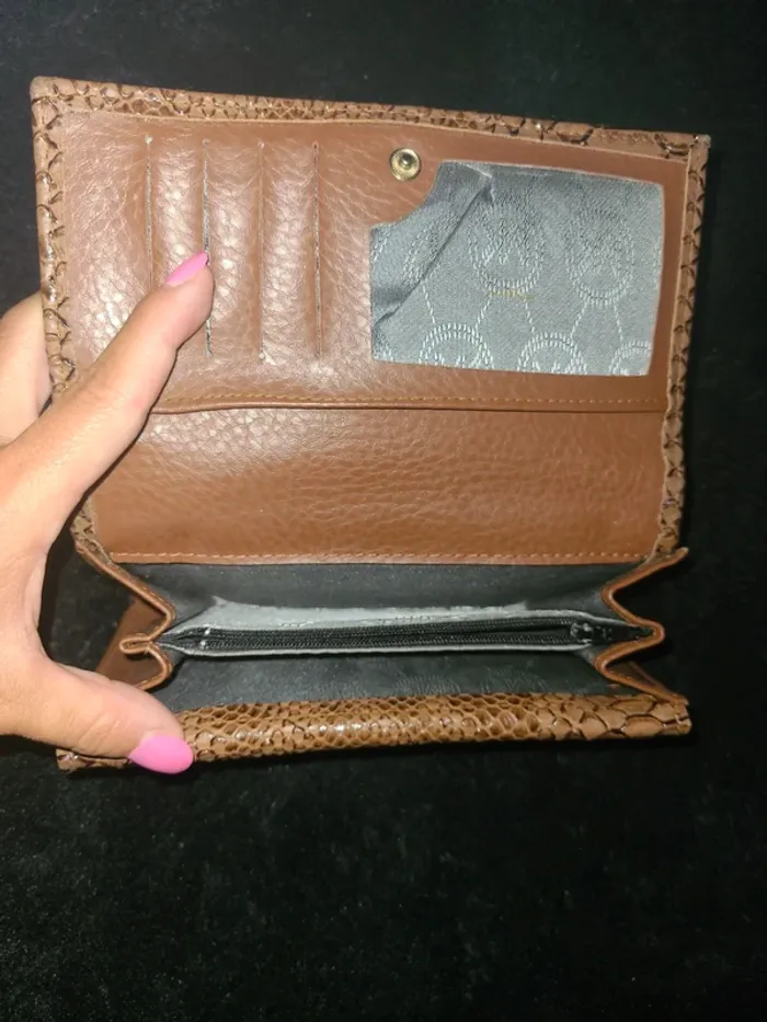 Grand portefeuille marron - photo numéro 4