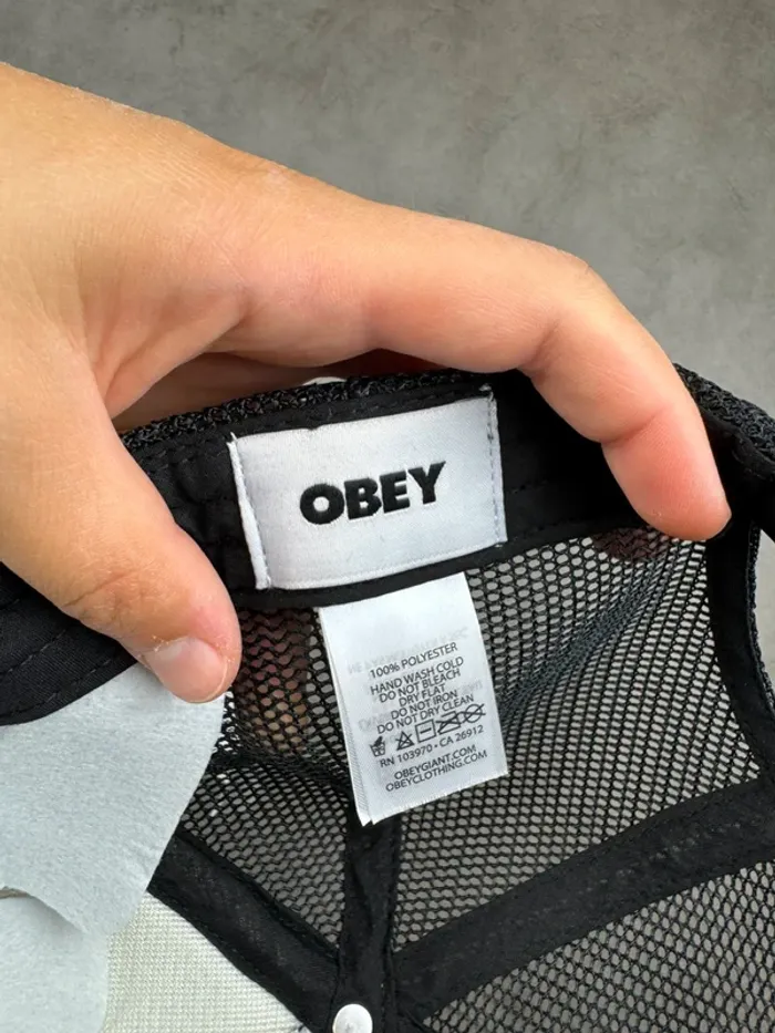 Casquette Trucker Obey Noir Neuve - photo numéro 6