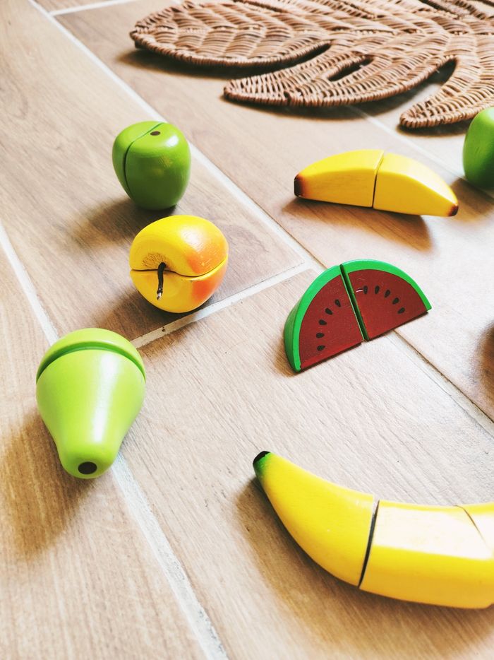 🍌Dinette aliments/ fruits à scratch en bois marque Oxybul - photo numéro 3