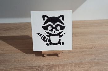 Toile raton laveur (noir)