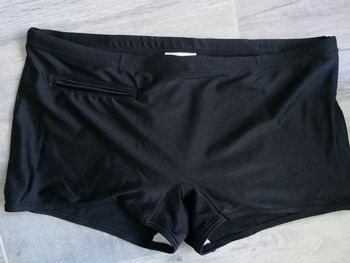 Short de bain noir homme