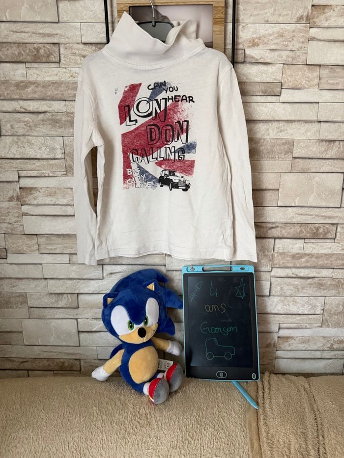 Lot de 3 maillots longues manches et cols roulés Garçon - T4ans - in extenso et basic - photo numéro 2