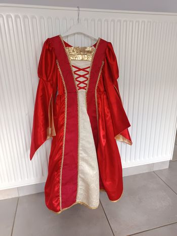 Déguisement reine médiévale taille 3-4 ans (avec chaussures)