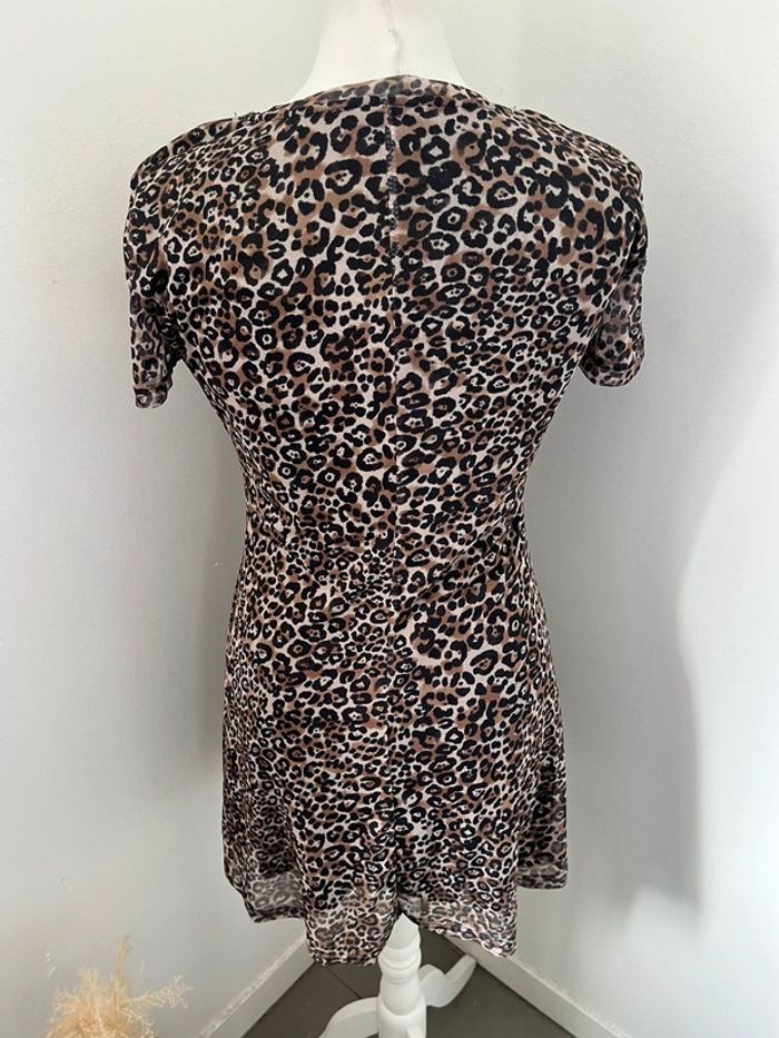 Robe cintrée motif léopard Stradivarius S - photo numéro 5