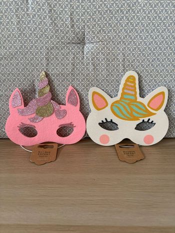 Lot de 2 Masques "Licornes"