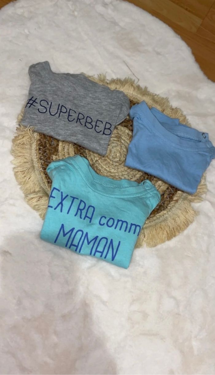 Lot t-shirts 3 mois