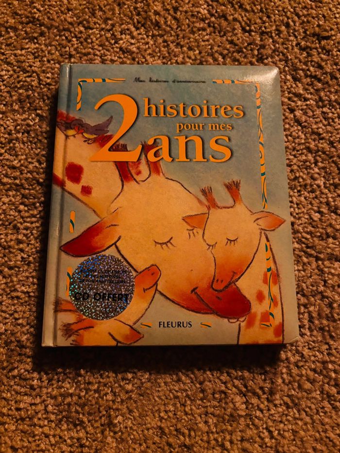Livre histoire de mes deux ans anniversaire girafe