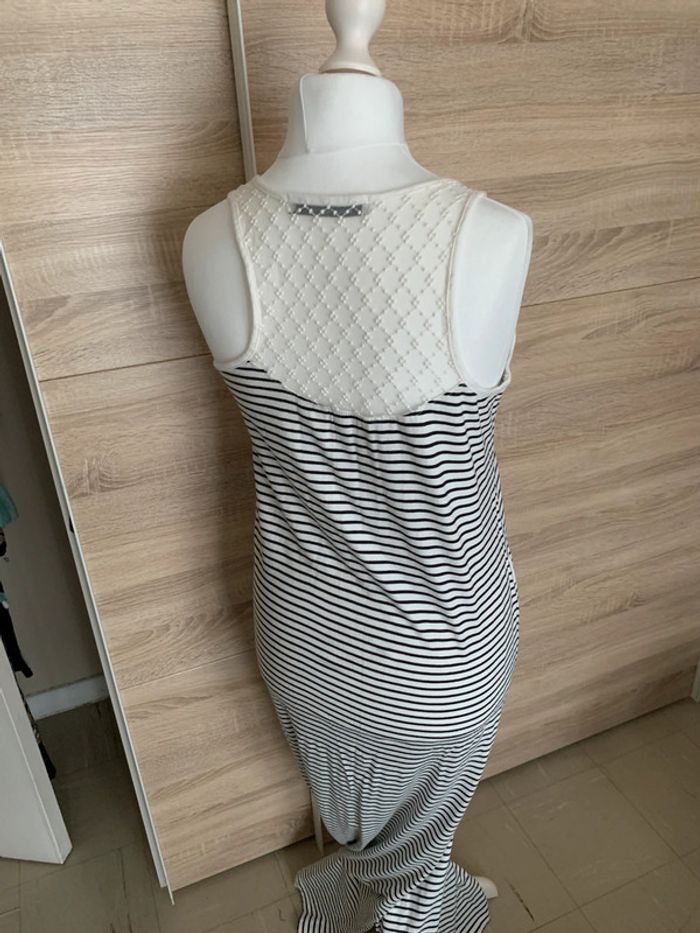 Longue robe lignée dentelle lola&liza XL - photo numéro 2