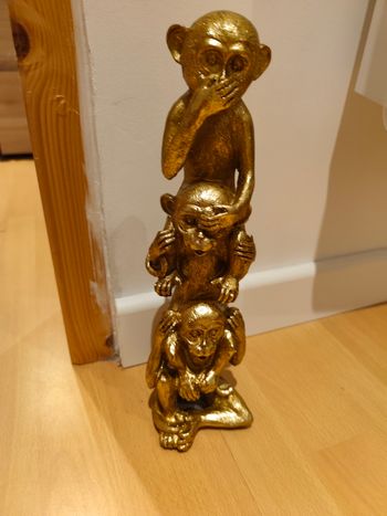 Statuette singe de la sagesse 