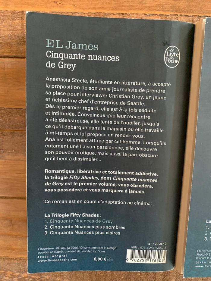 Trilogie cinquante nuance de grey 4 livres - photo numéro 7