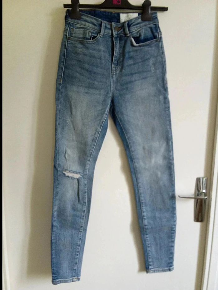 Jean skinny taille haute