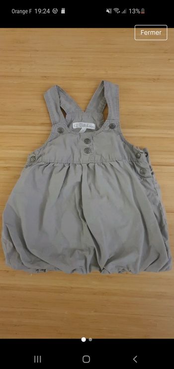 Robe grise bébé