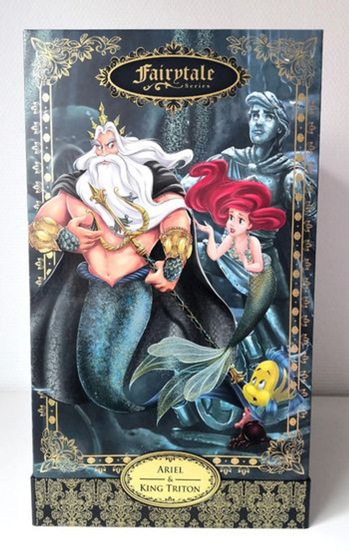 Poupée édition limitée Fairytale Ariel et Triton Disney NEUVE - photo numéro 17