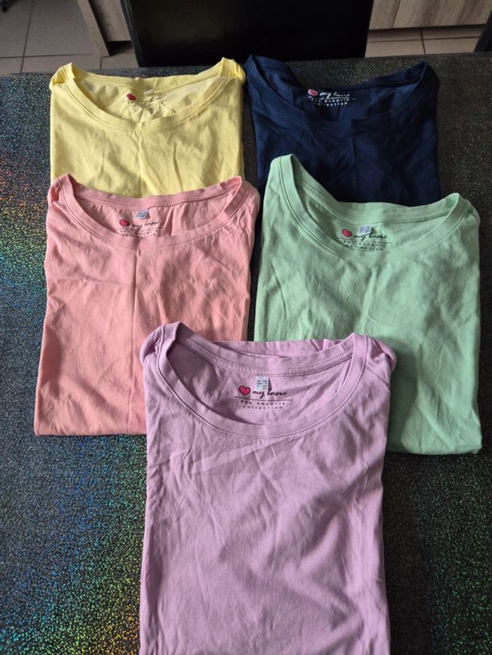 Lot de 5 t-shirts femme bonprix - photo numéro 2