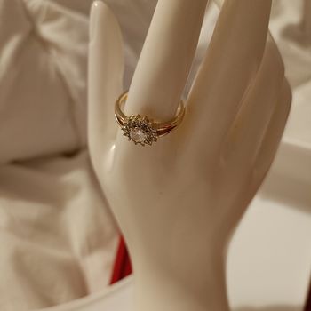 Bague acier inoxydable plaqué or