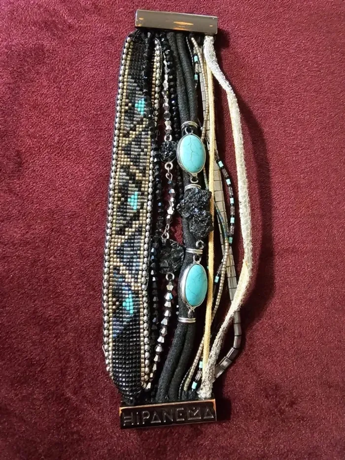 Magnifique Bracelet Manchette Hipanema Multi-Tours - Bohème Chic Été - photo numéro 2