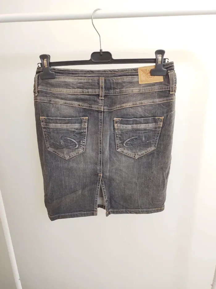 Jupe en jean noir Esprit EDC taille de 36 - photo numéro 6