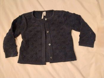Gilet noir fille T23M
