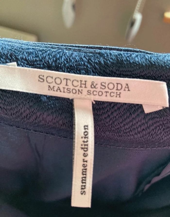 Sublime robe longue bleu nuit à motif discret || XS || scotch et soda - photo numéro 6