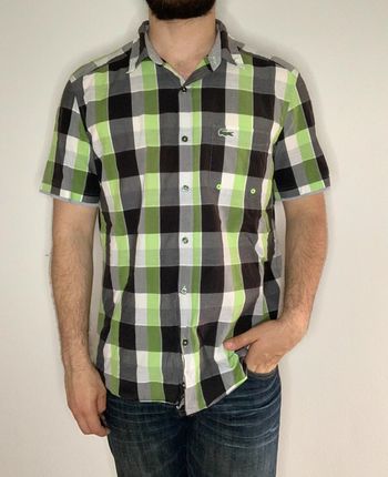 Chemise Lacoste à carreaux vintage motifs