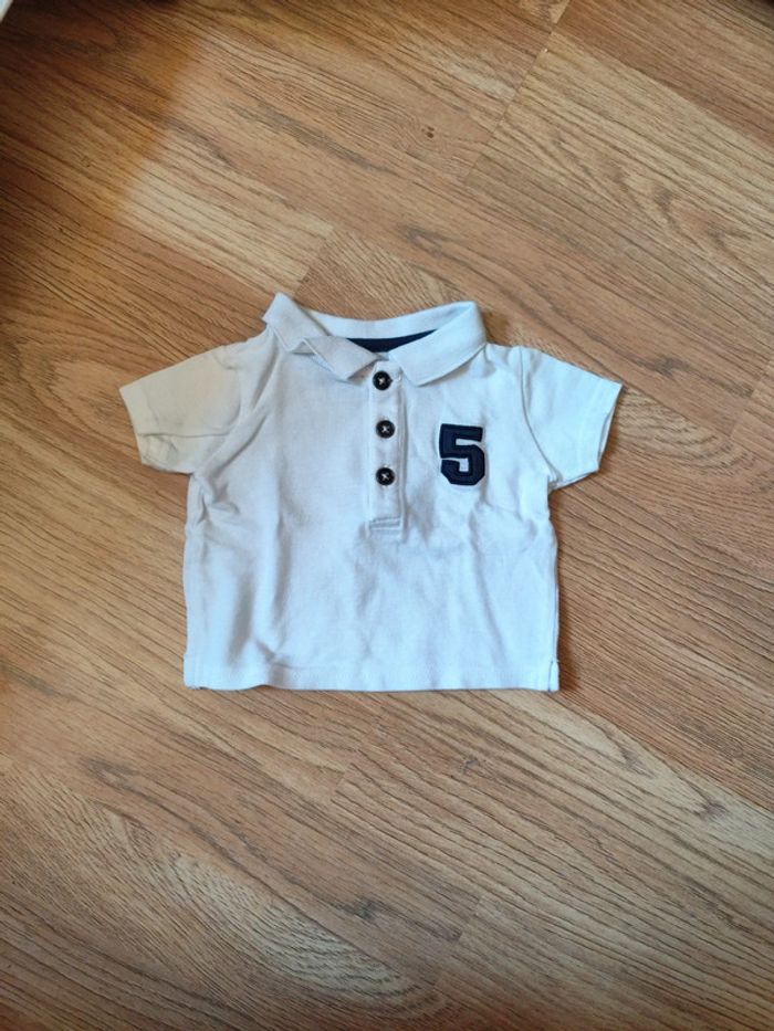 Polo blanc 3 mois Bébéreve