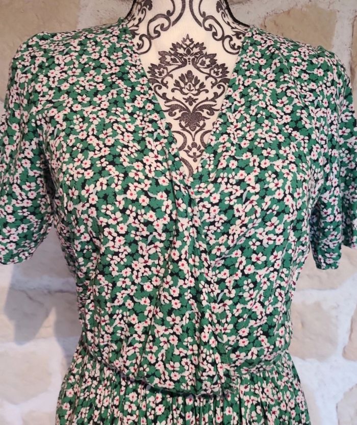 Robe été femme fleurie taille s Comme neuve - photo numéro 2