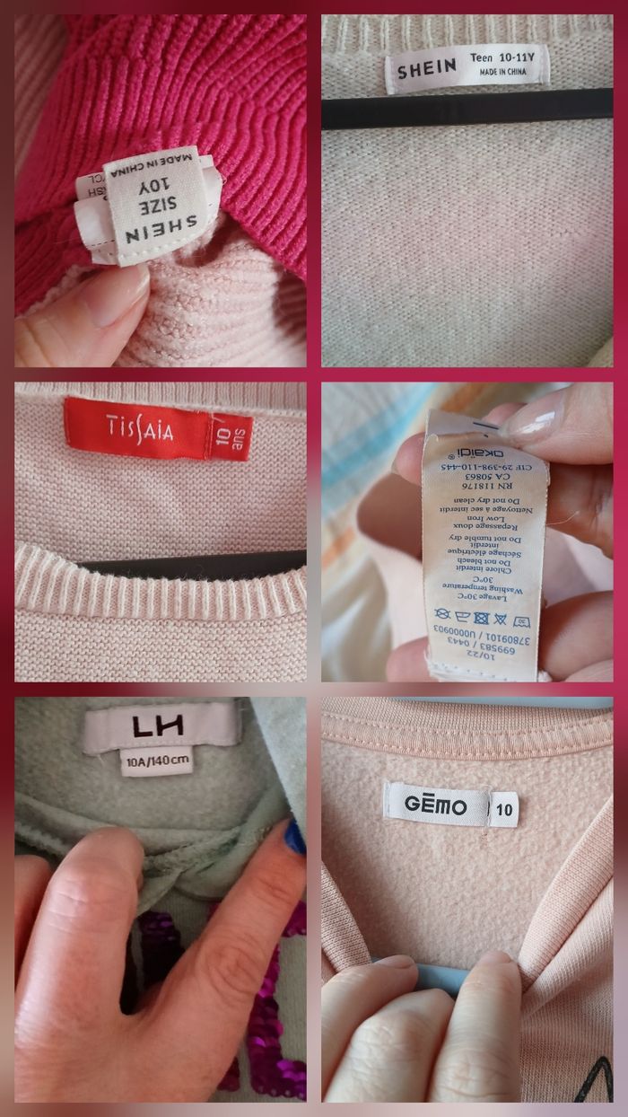 Lot pulls fille 10ans - photo numéro 3