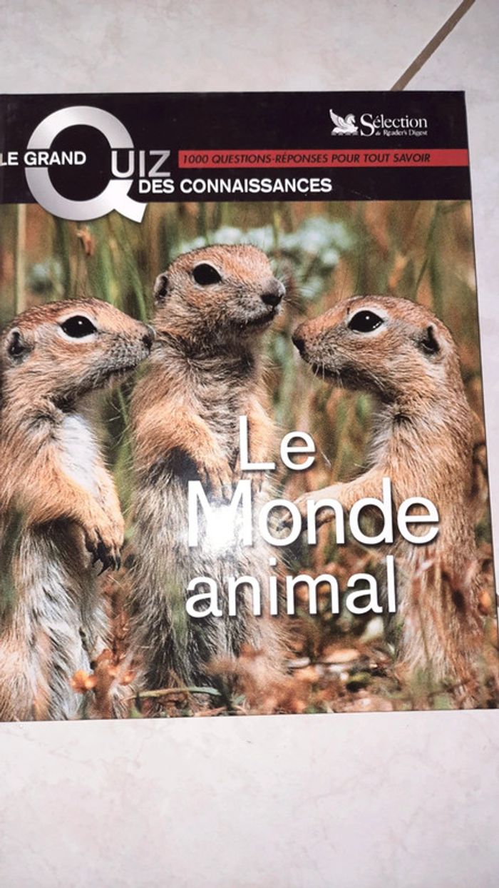 Le monde animal- le grand Quiz des connaissances
