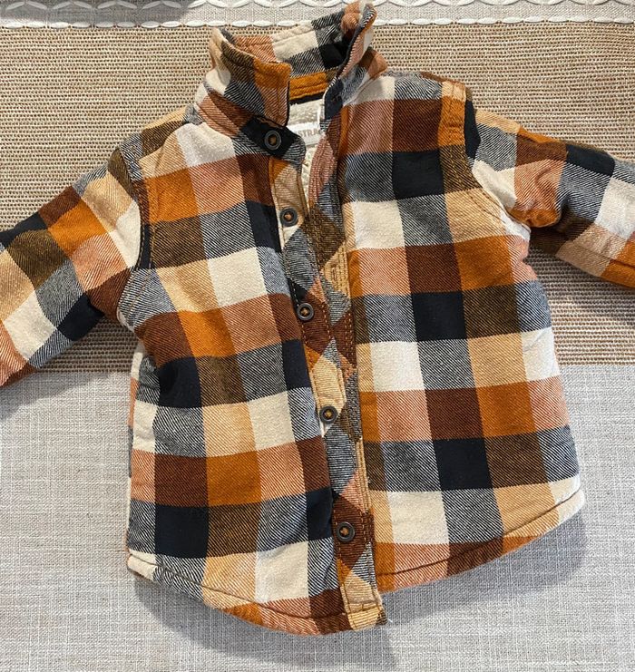 Veste chemise à carreaux 9mois