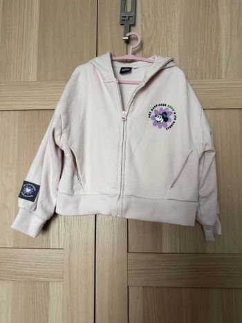 Gilet à capuche Minnie fleurs DISNEY t.5-6