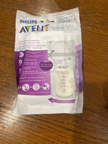 Lot de 2  Sachet  de 25 pces conservation lait maternel