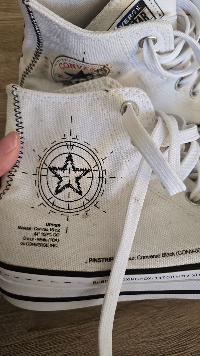 Converse blanches pointure 40 - photo numéro 4