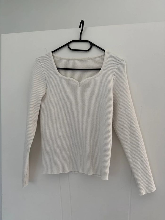 Pull blanc