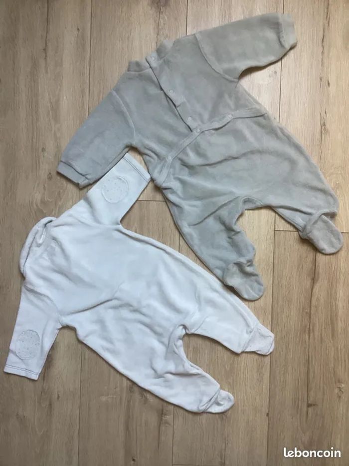 Lot 5 pyjamas velours fille 3m - photo numéro 4