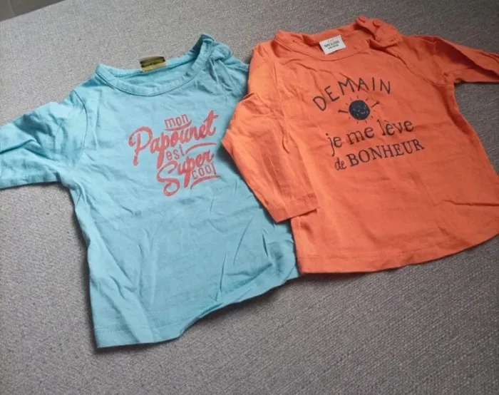 Lot t-shirts manches longues - photo numéro 2