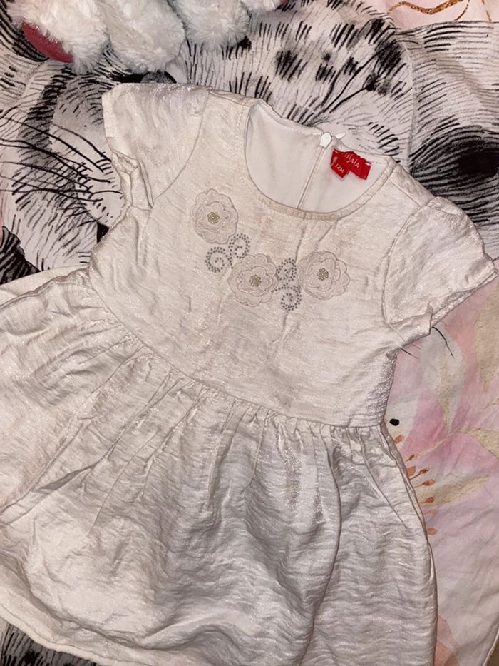 Robe à reflets irisé m, taille 12 mois, marque Tissaia. - photo numéro 2