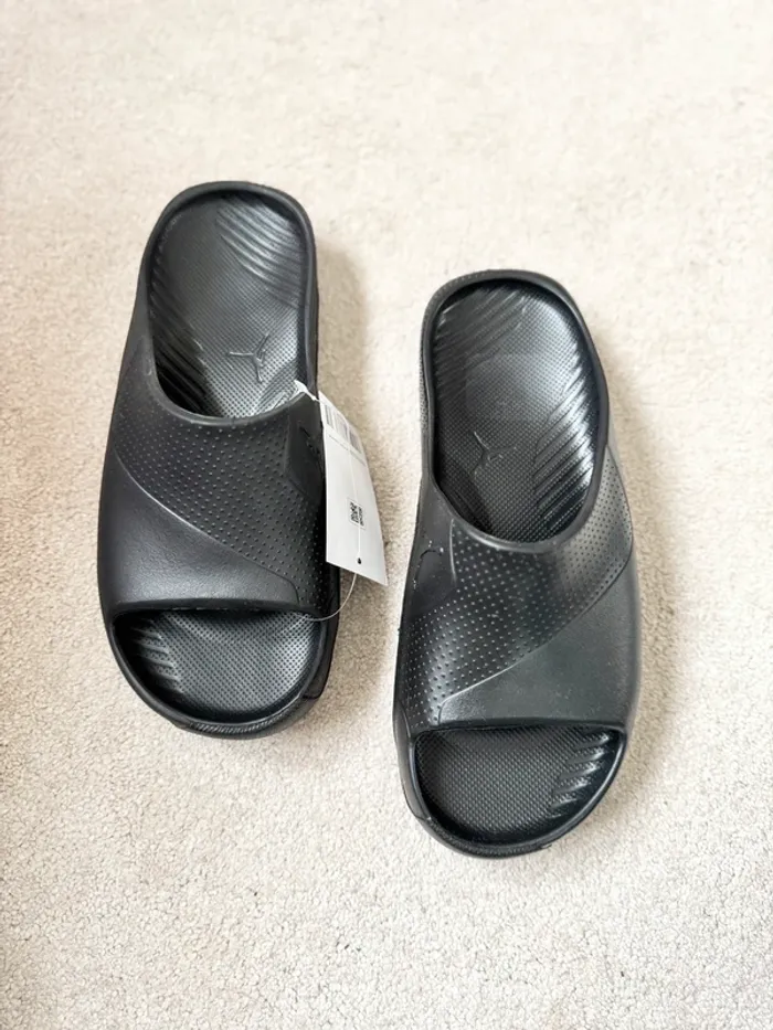 Claquettes Air Jordan Post Slide - Black - photo numéro 3