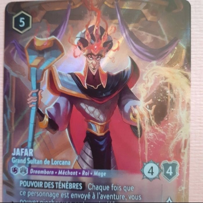 Lorcana set 8: cartes "Jafar" FOIL & Jafar non foil+Pin's - photo numéro 3