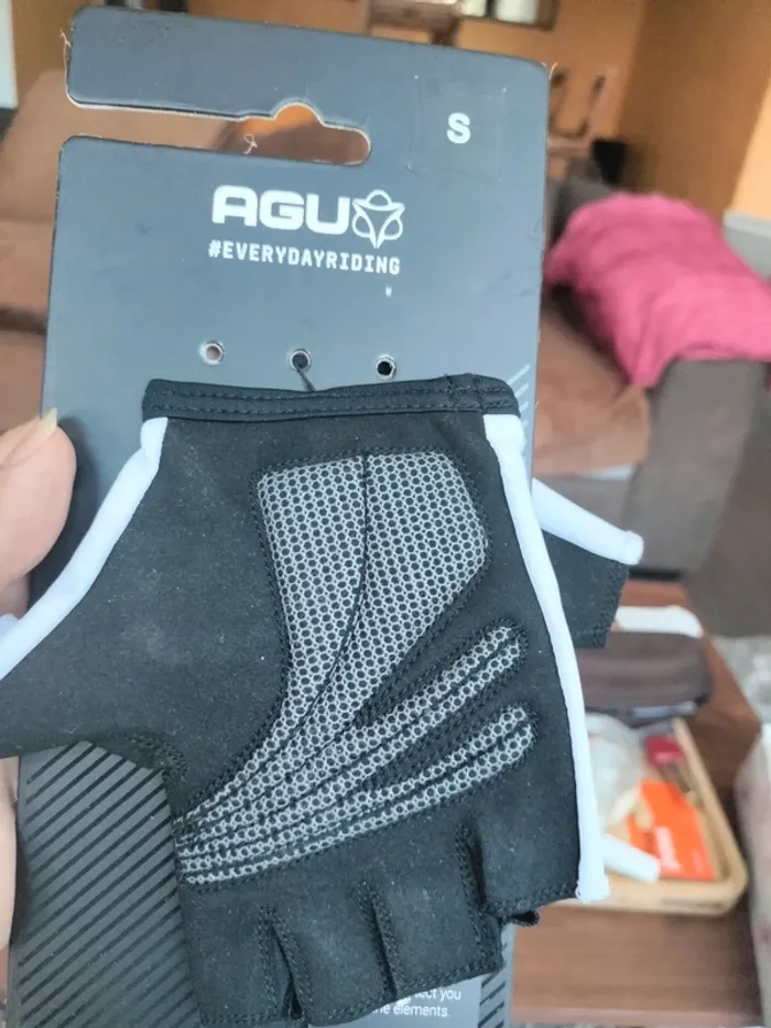 Gants cyclisme Glover essential gel  blanc T S Agu - photo numéro 6