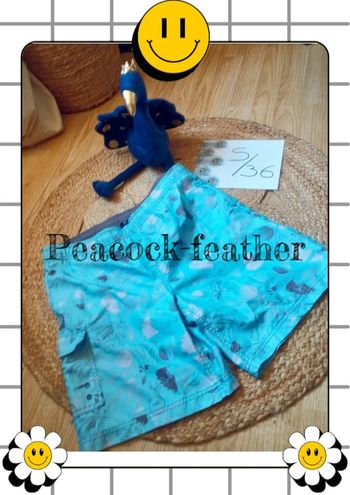 Short de plage turquoise homme S /16ans