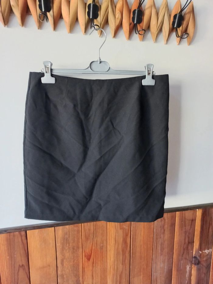 Mini jupe tailleur noire